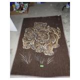 CROWN CRAFTS TIGER THROW - REVERSIBLE