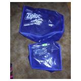 2  LARGE ZIPLOC FLEXIBLE TOTES