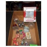 HANDBLOWN LED GLASS GLOBE ANGEL, VTG BABY JESUS>>>