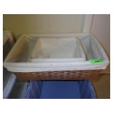 2 LINE WICKER BASKETS 22 x 14 x 7 & 12 x 10 x 7