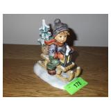 VINTAGE GOEBEL HUMMEL RIDE INTO CHRISTMAS FIGURINE