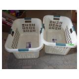 2 STERELITE CLOTHES BASKETS