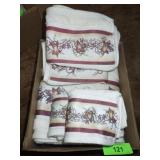 COUNTRY SHOWER CURTAIN, BATH TOWEL, WASH CLOTHS >>