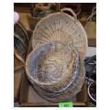 WALL POCKET BASKET & WICKER TRAY