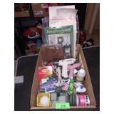 CRAFTING SUPPLIES- GLUE GUNS, MATERIAL, STENCIL>>>