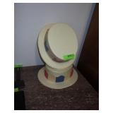 2 VINTAGE STYROFOAM CAMPAIGN / PATRIOTIC HATS