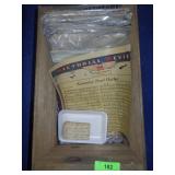 WOODEN CRATE W/ VINTAGE SHEET MUSIC