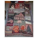 MONTHS OF THE YEAR TAPESTRY THROW