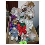 ASST. DOLLS & CLOWN DOLLS (HOBO IS A MISSING FOOT)