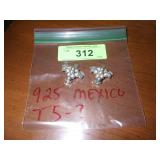 VTG STERLING EARRINGS MARKED 925 MEXICO T5? 20.5G