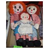 VINTAGE RAGGEDY ANN & ANDY DOLLS