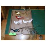 VINTAGE ? CLIP ON BIRD ORNAMENTS