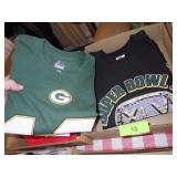 2 GREEN BAY PACKER TEE SHIRTS (MED & XL)