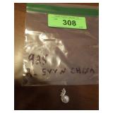 STERLING (925) PEARL & DIAMON? PENDANT