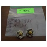 VTG STERLING CLIP EARRINGS (MEX -925 TA - 168) 1G.