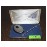 VINTAGE ANSON PEN & PEN HOLDER SET (HOLDER HAS >>>