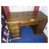OAK DESK **BRING HELP** 42 x 20 x 28
