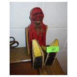 VINTAGE WOODEN BLACK SAMBO STICK WALKER (NO STICK)