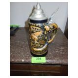 VINTAGE CERAMIC STEIN W/ FOX HANDLE