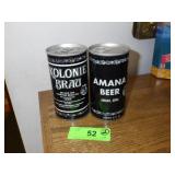 2 VINTAGE FULL CAND OS BEER **NO SHIPPING** AMANA>