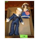 VINTAGE CRACKER JACK DOLL (GLUE ON FEET), BETSY >>