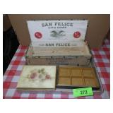 VINTAGE SAN FELICE CIGAR BOX, JEWELRY BOX, LINED>>