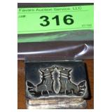 VINTAGE ALPACA MEXICO PILL BOX