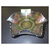 VINTAGE FENTON? ORANGE TREE IRIDESCENT RUFFLED>>>