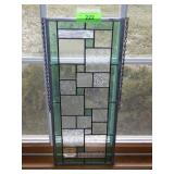 STAINED GLASS WINDOW  8 1/2 x 20 1/2