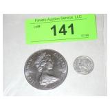 1978 ANNIVERSARY OF THE CORONATION ONE CROWN COIN>