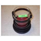 POTTERY BARN WROUGHT IRON CANDLE HOLDER 8 1/2"