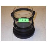 POTTERY BARN WROUGHT IRON CANDLE HOLDER 8 1/2"