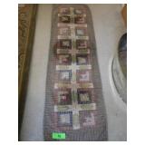 VHC QUILTED RUNNER (FADED- SEE PICS)  48 x 14