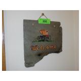 1984 MARYLOU CHALMERS PAINTING ON SLATE 9" WIDE