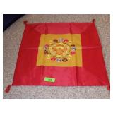 VTG EMBROIDERED SILK KOREAN PILLOW CASE 23 x 23