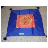 VTG EMBROIDERED SILK KOREAN PILLOW CASE 23 x 23