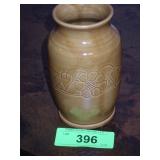 HAND THROWN POTTERY VASE SIGNED JB 2008