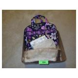 VINTAGE FUR COLLAR, EMBROIDERED SILK PURSE, VERA>>