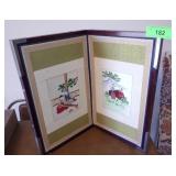 VINTAGE KOREAN NEEDLEWORK SCREEN / PANEL >>>>