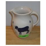 PFALTZGRAFF COW PITCHER W/ CRACK-SEE PIC