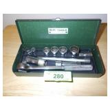 VINTAGE S-K TOOLS SOCKET SET (NOT COMPLETE)