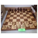VINTAGE NIGERIAN WOODEN CHESS GAME