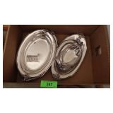 VINTAGE WILCOX SILVERPLATE BOWLS & GRAVY BOAT