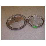 2 SILVERPLATE TRAYS