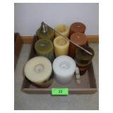 ASST. CANDLES, CANDLE SNUFFER