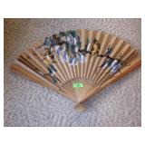 VTG 24" HAND PAINTED FAN PEOPLES REPUBLIC OF CHINA