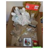 VTG. PLASTICN TREE TOPPER, HANDMADE CROCHETED>>>>