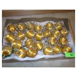 VINTAGE PUSH PIN SATIN CHRISTMAS ORNAMENTS