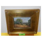 PAINTING ON BOARD (FRAME 12 1/2 x 10 1/2)