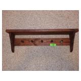 PINE SHELF W/ PEGS 28" LONG